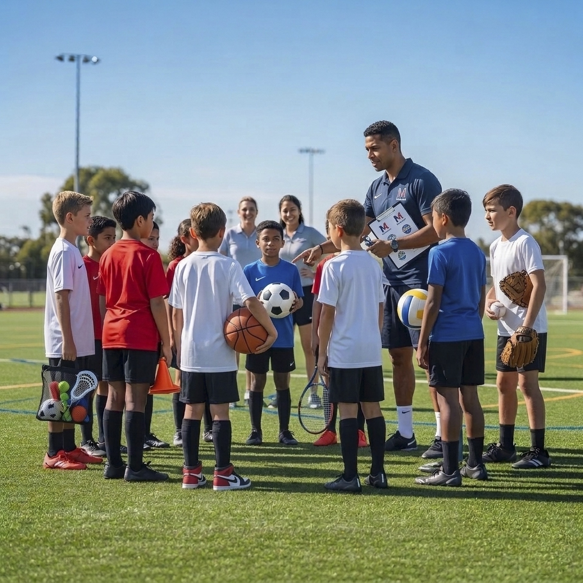 Entrenador de club deportivo usando MiClub para gestionar su equipo